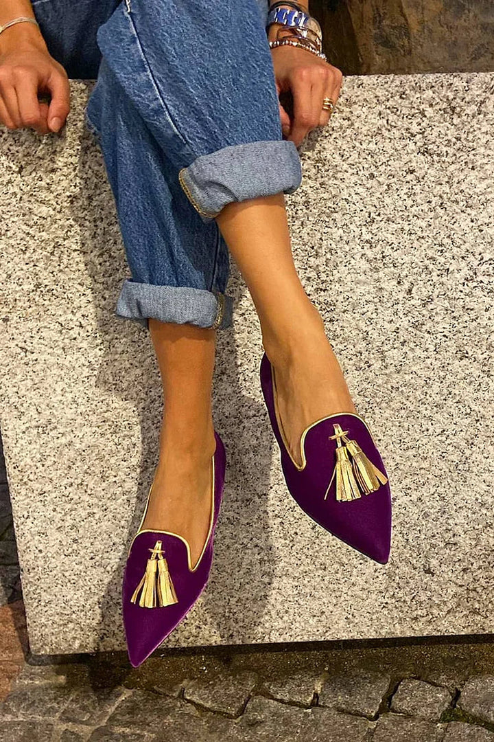 Portia - Mocassins à franges boho