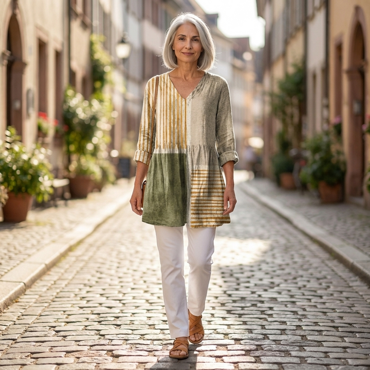 Maëve - Blouse longue imprimée