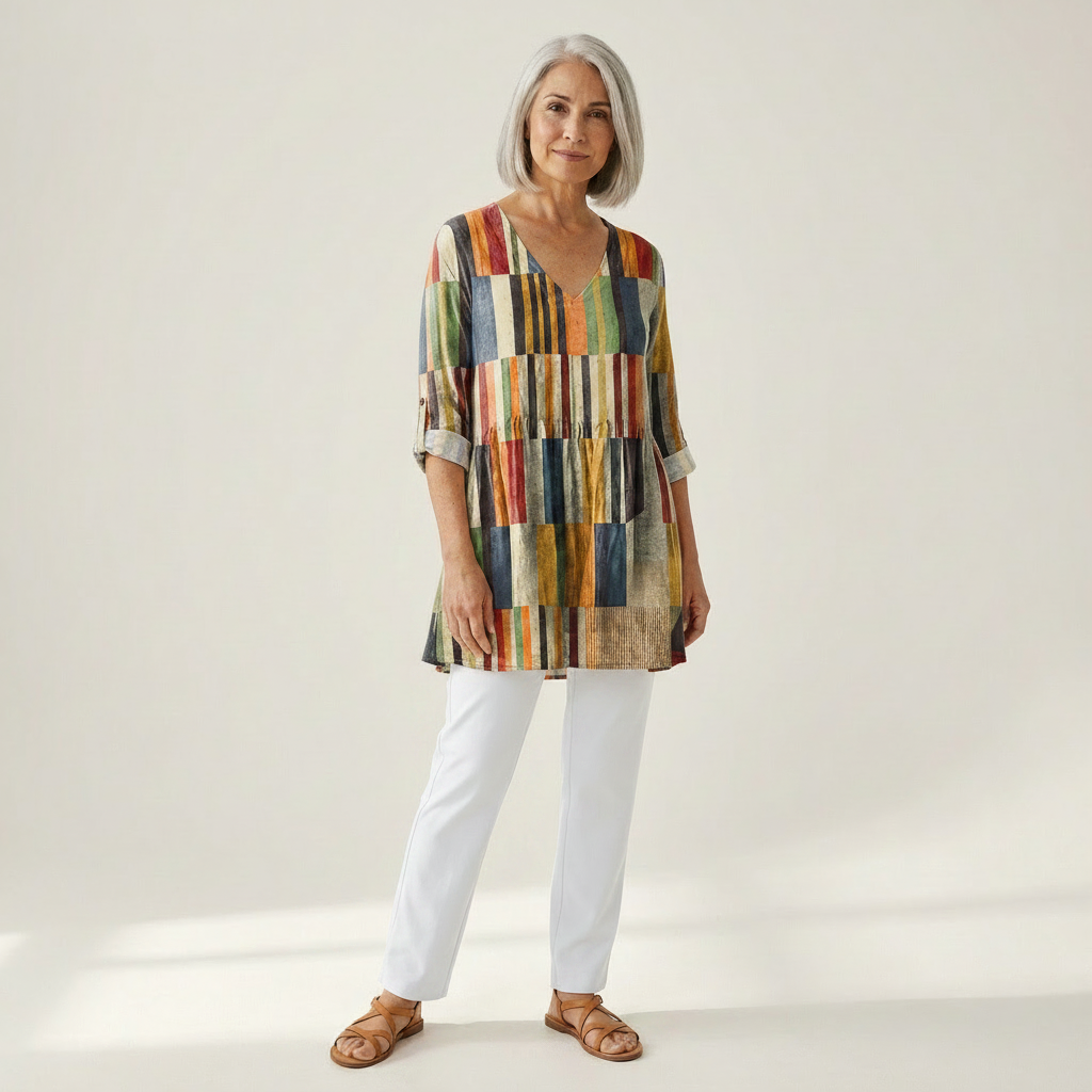 Juliette - Blouse longue imprimée