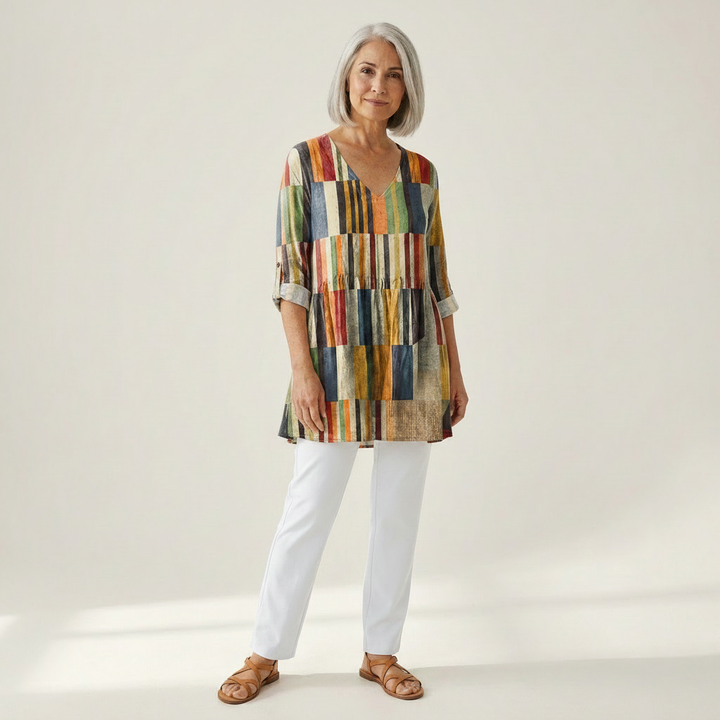 Juliette - Blouse longue imprimée