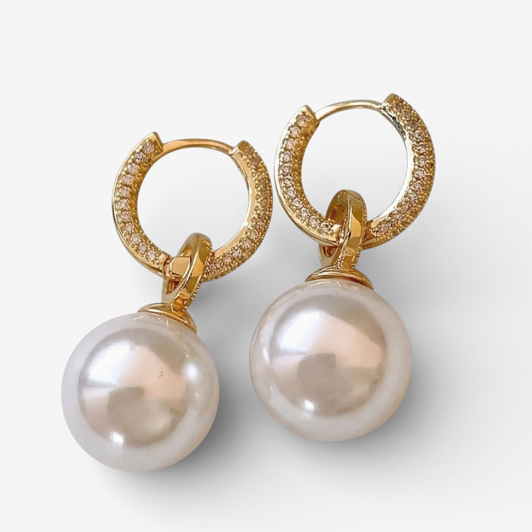 Boucles d'oreilles en perles élégantes