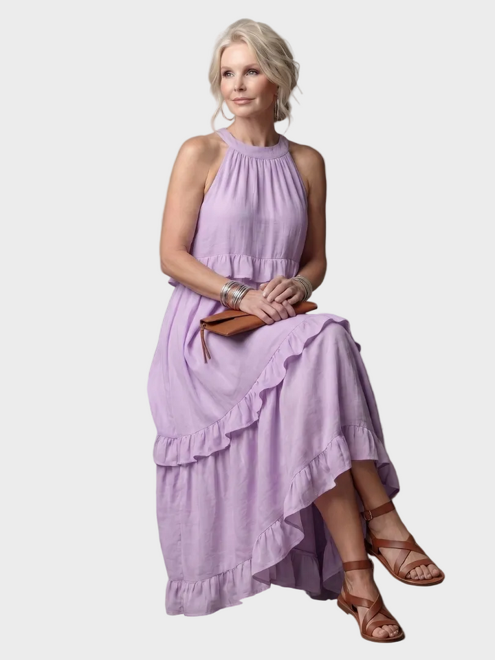 Katia - Robe Maxi avec Halter et Volants