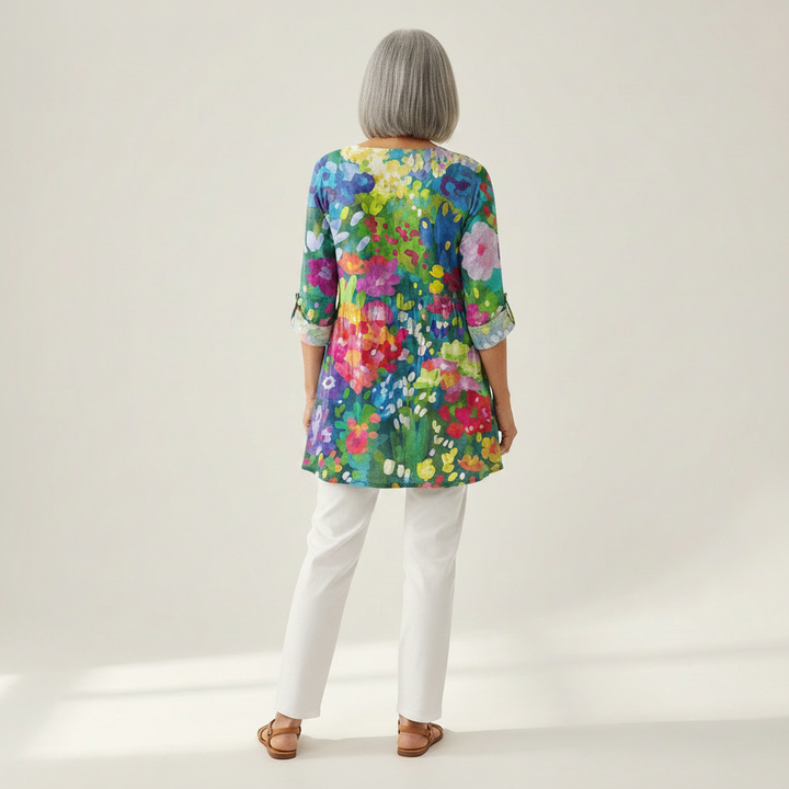 Agathe - Blouse longue imprimée