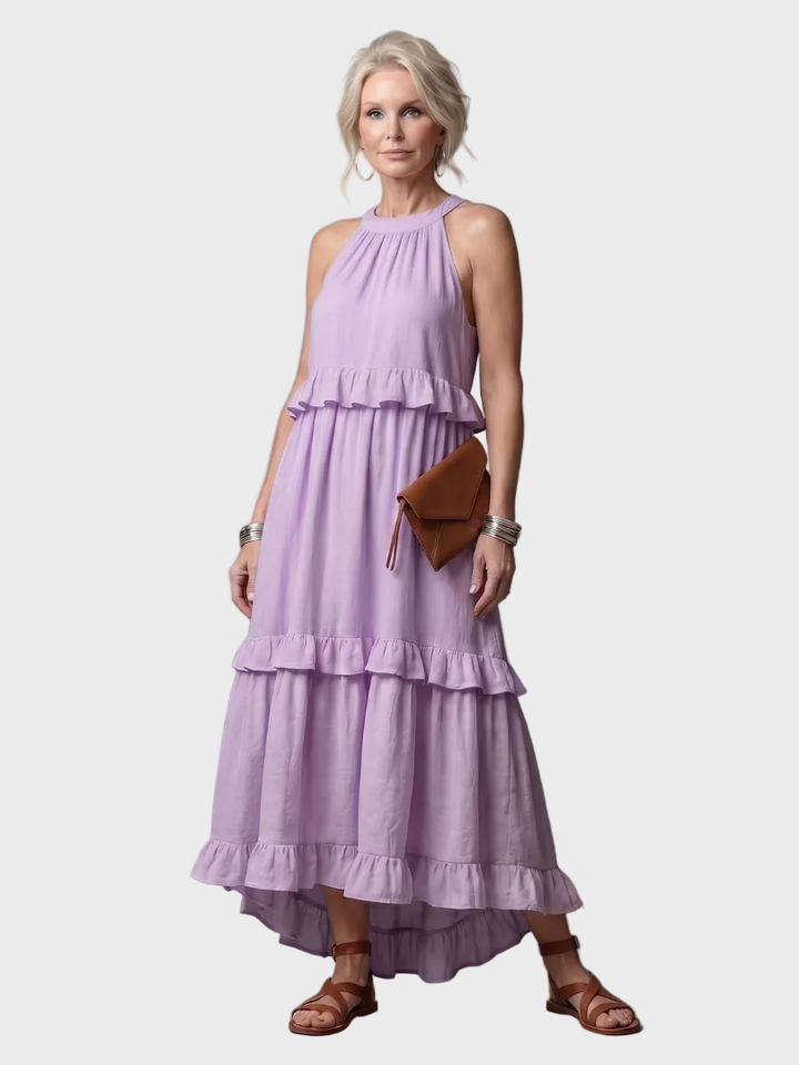 Katia - Robe Maxi avec Halter et Volants