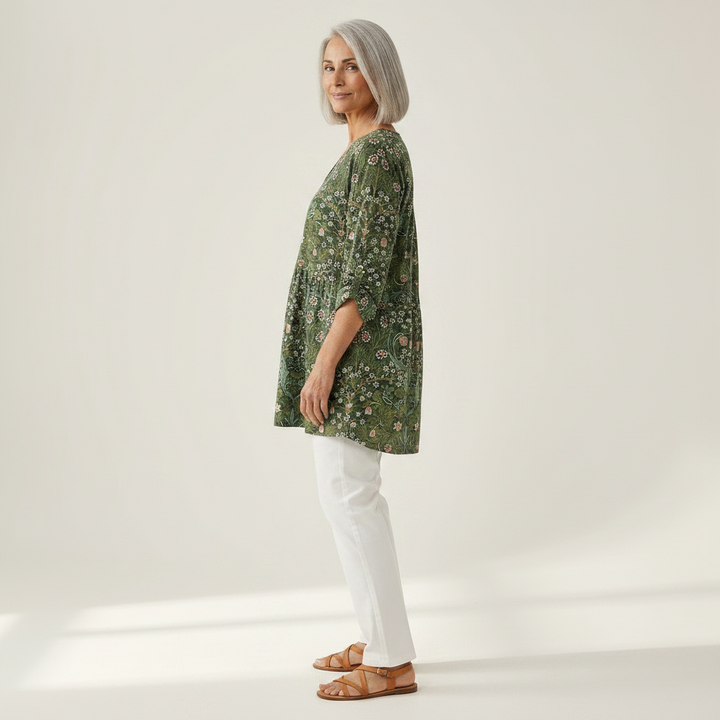 Sophie - Blouse longue imprimée