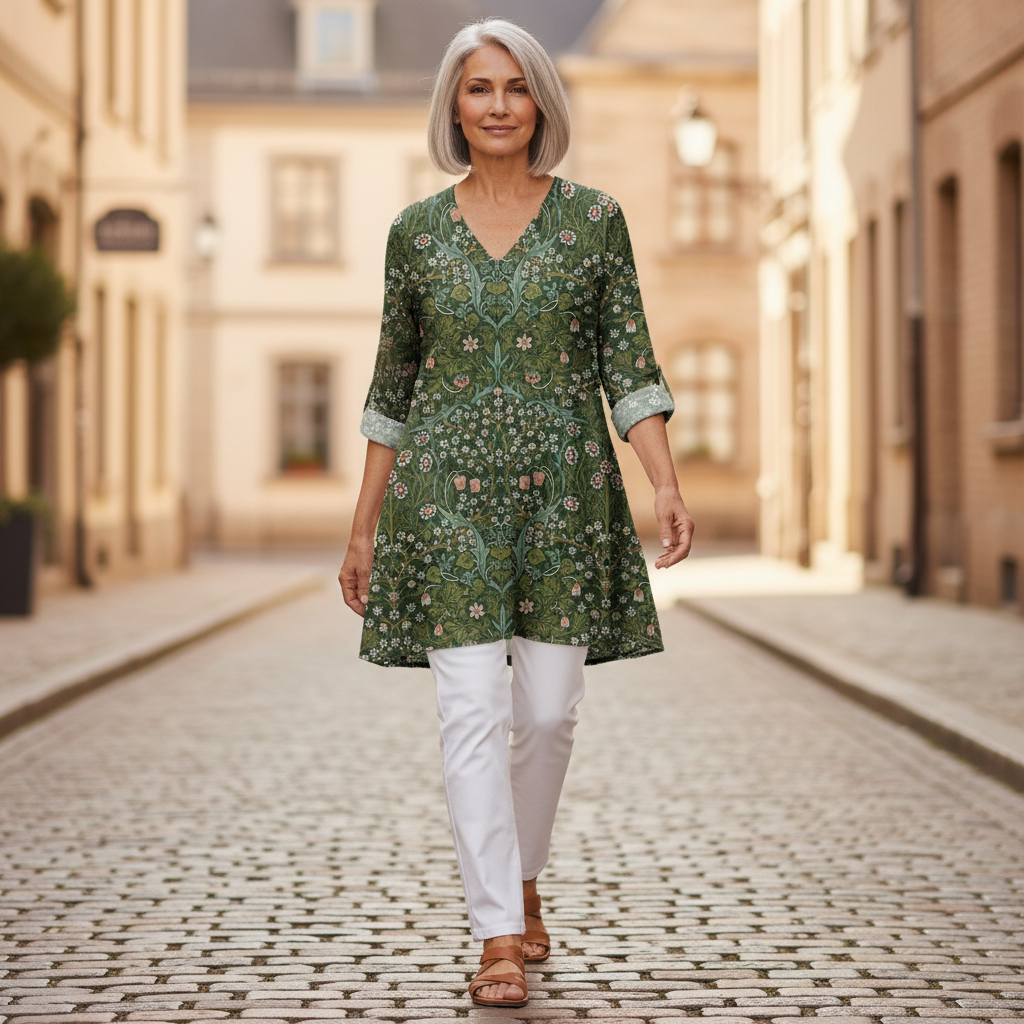 Sophie - Blouse longue imprimée