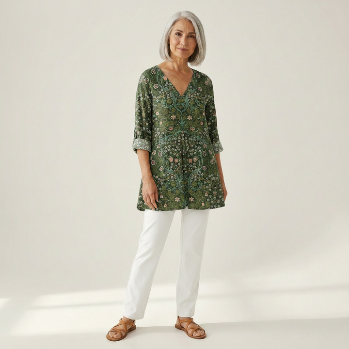 Sophie - Blouse longue imprimée