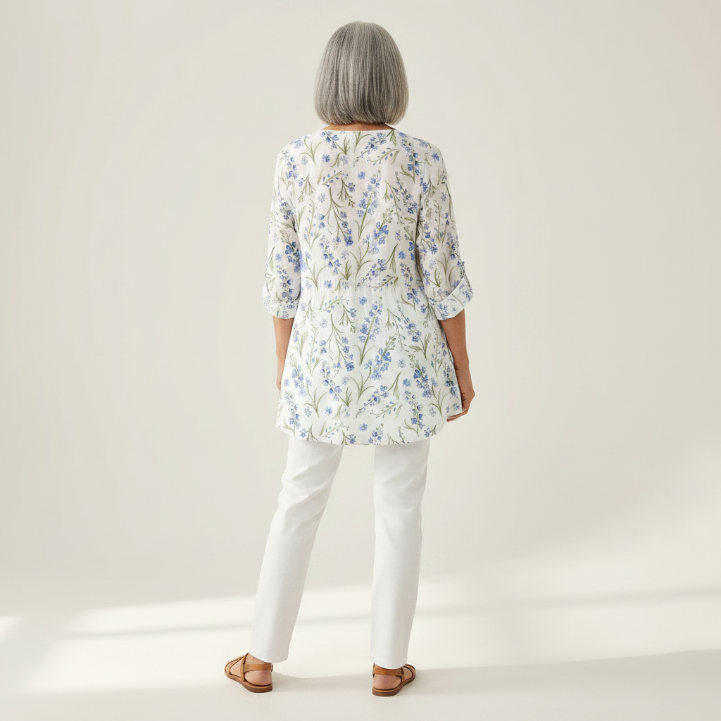 Nadia - Blouse longue imprimée