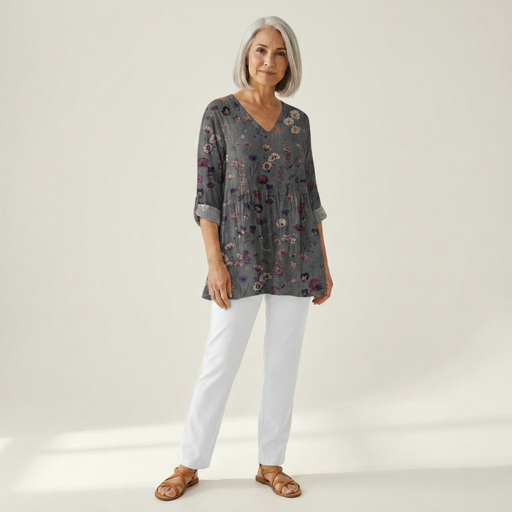 Amélie - Blouse longue imprimée