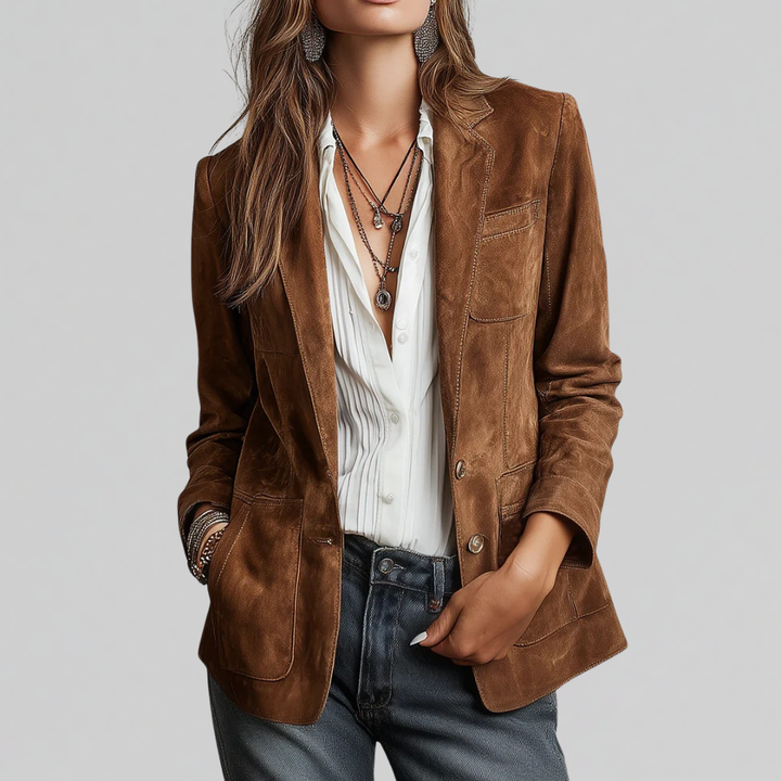 Brenda | Blazer en Suède Douce