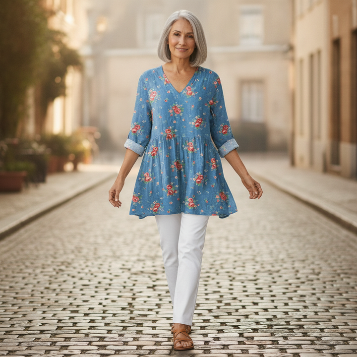 Romane - Blouse longue imprimée