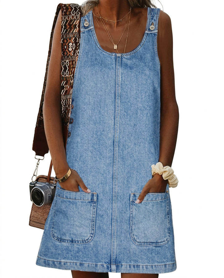 Lucile | Robe décontractée look denim