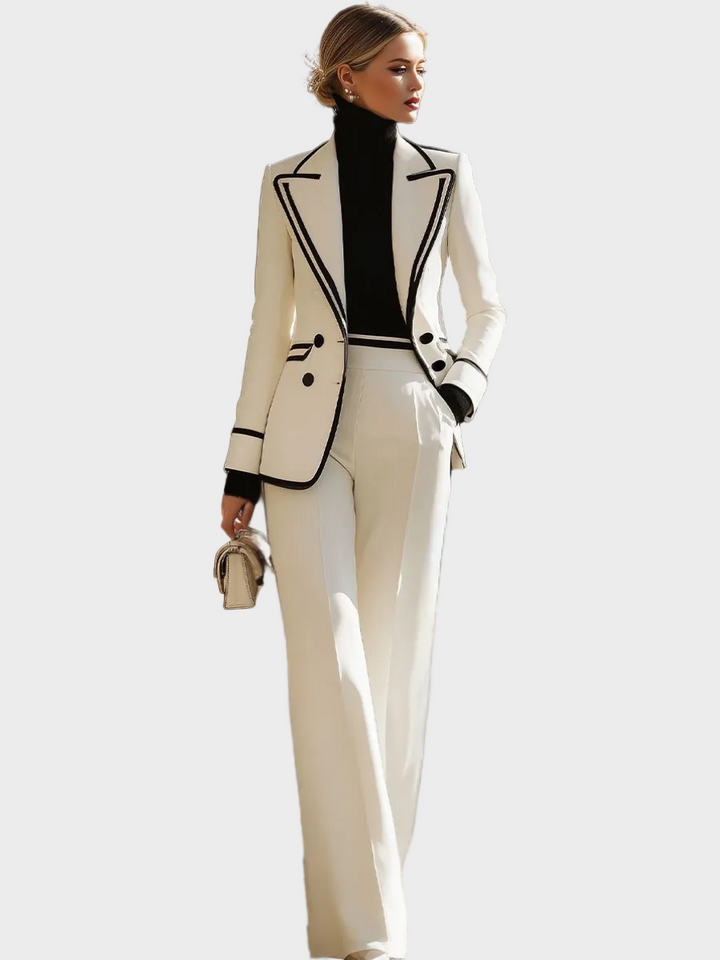 Hélène – ensemble de costume à double boutonnage