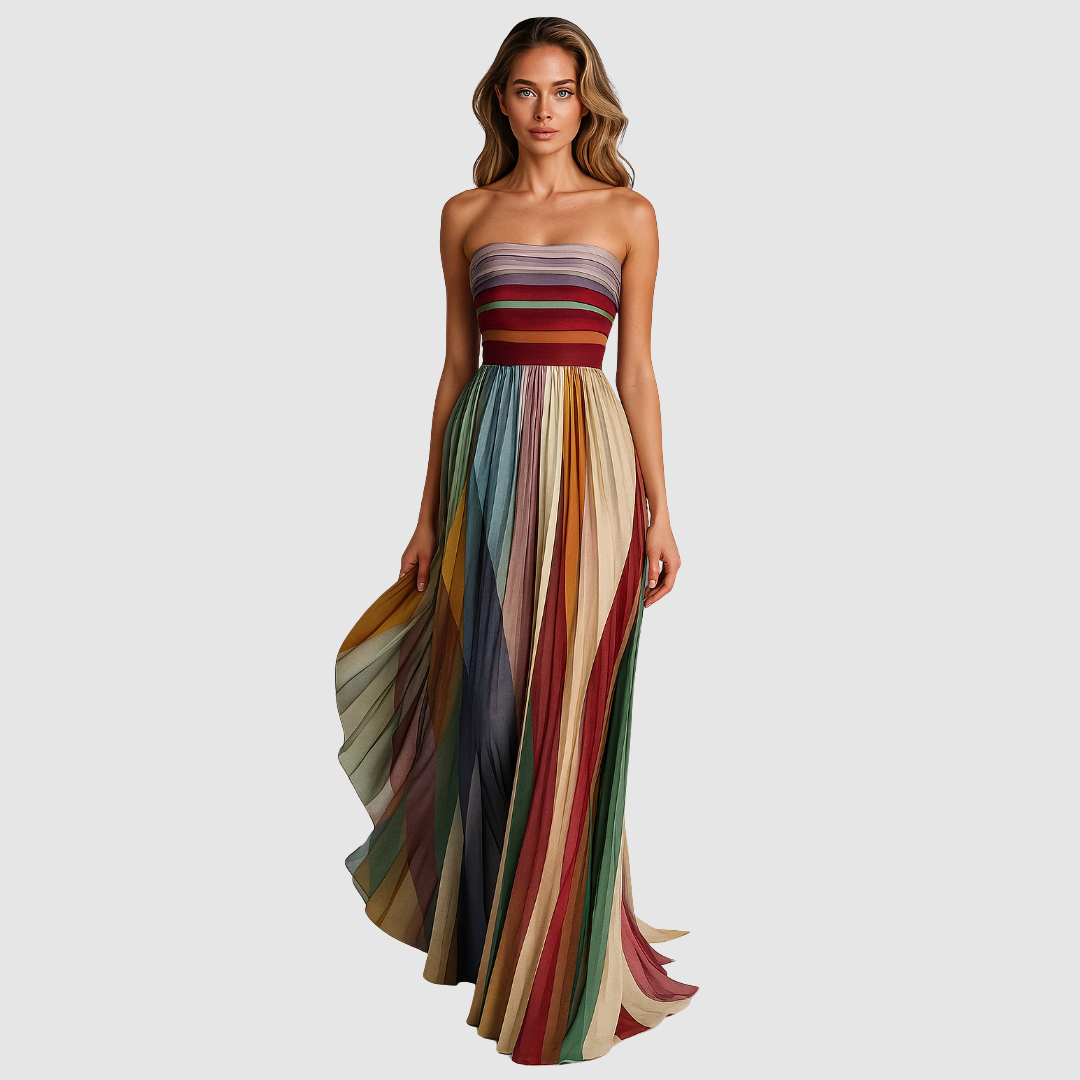 Sára - Robe colorée sans manches