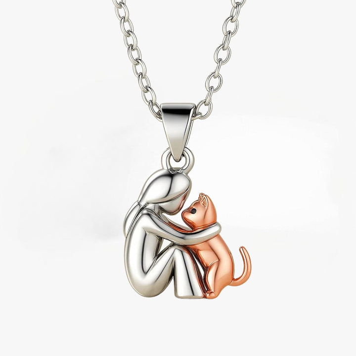 Collier avec pendentif de chat
