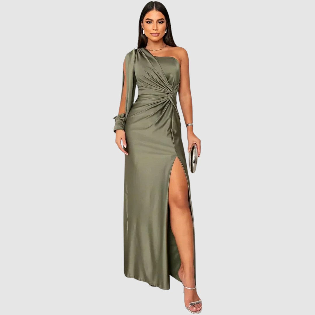 Meda - Robe maxi élégante à une épaule