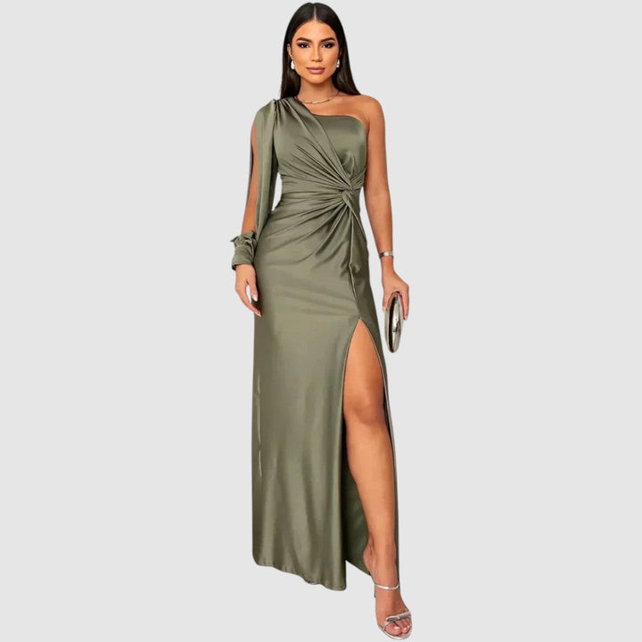 Meda - Robe maxi élégante à une épaule