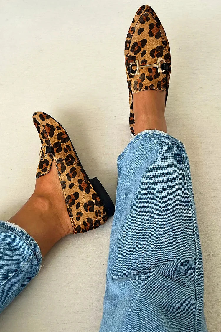Gia - Mocassins Élégants Léopard