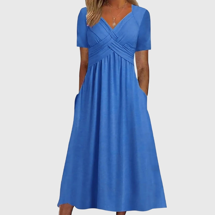 Viola | Robe Midi avec Contrôle du Ventre
