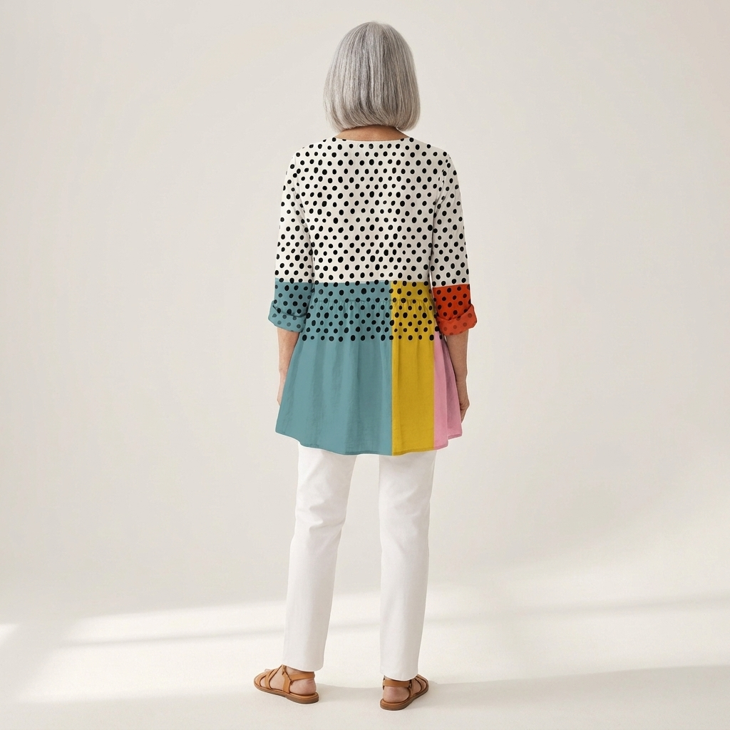 Suzanne - Blouse longue imprimée
