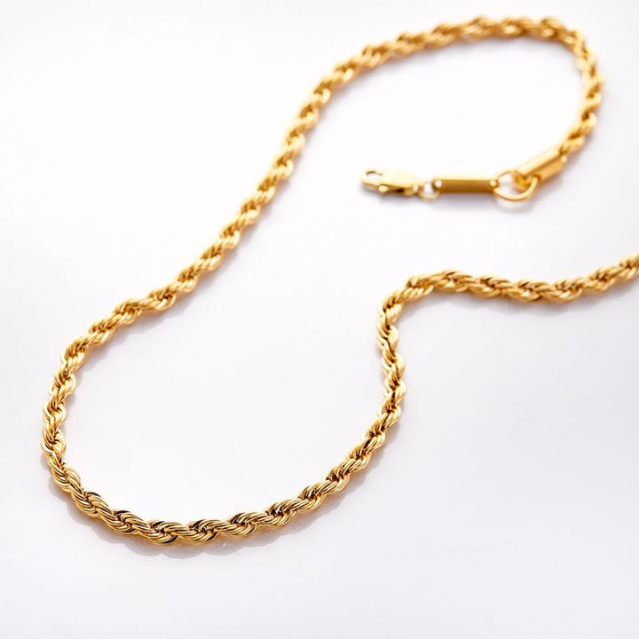 Hélène – Collier doré avec décoration ponctuée
