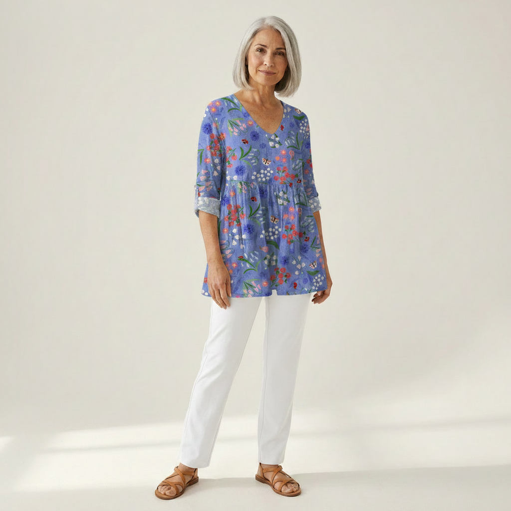 Amélie - Blouse longue imprimée