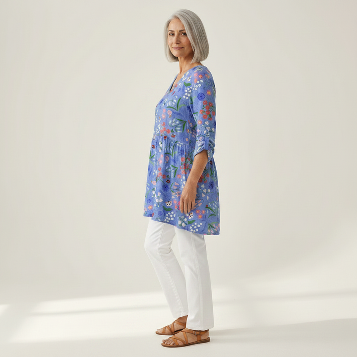 Amélie - Blouse longue imprimée
