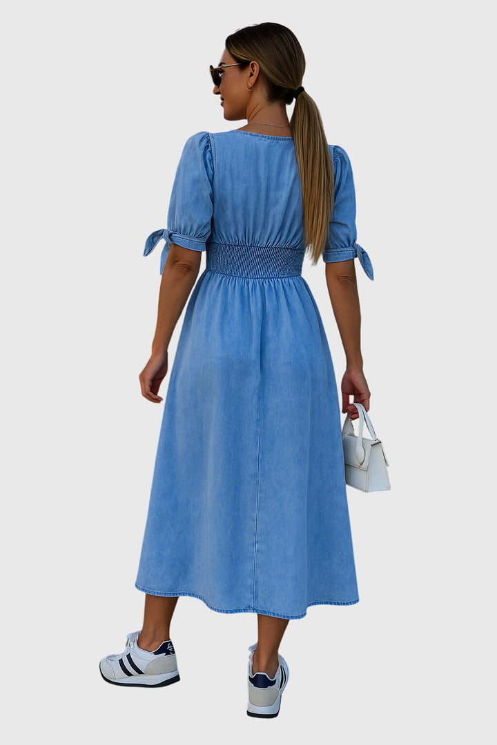 Jacqueline | Robe en Jean Élégante