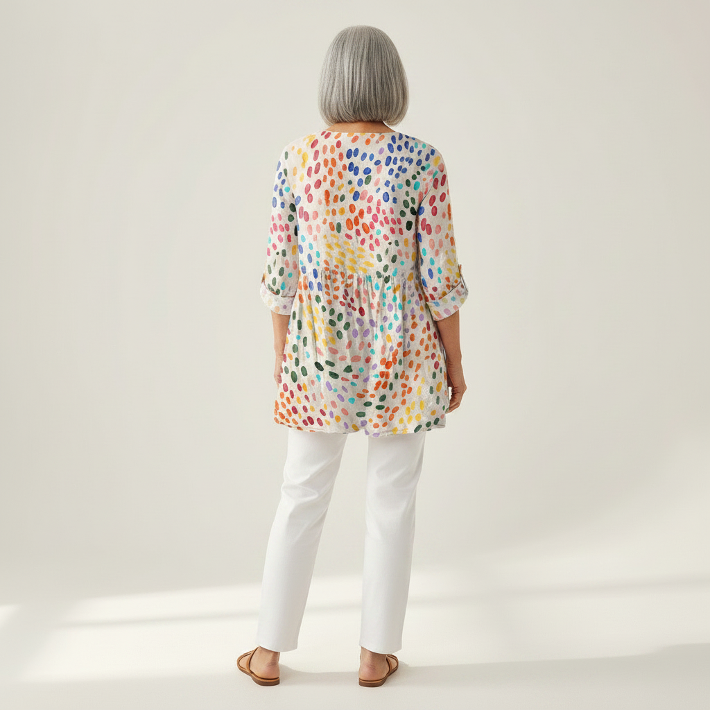 Noëlle - Blouse longue imprimée