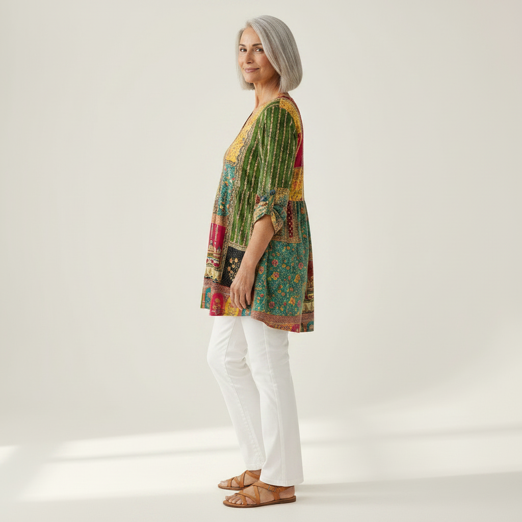 Lucie - Blouse longue imprimée
