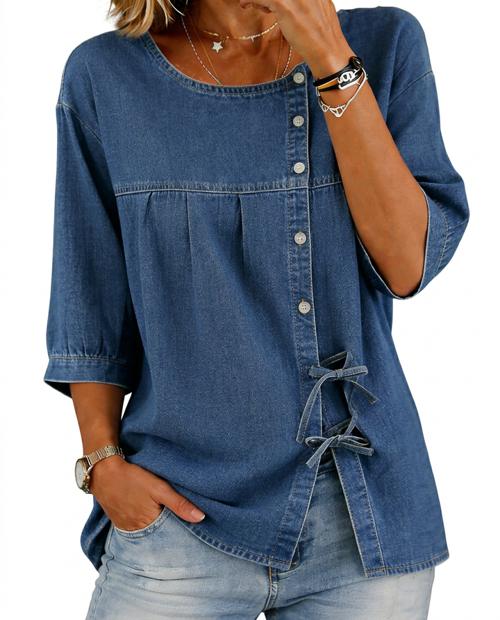 Colette | Blouse en denim vintage ample