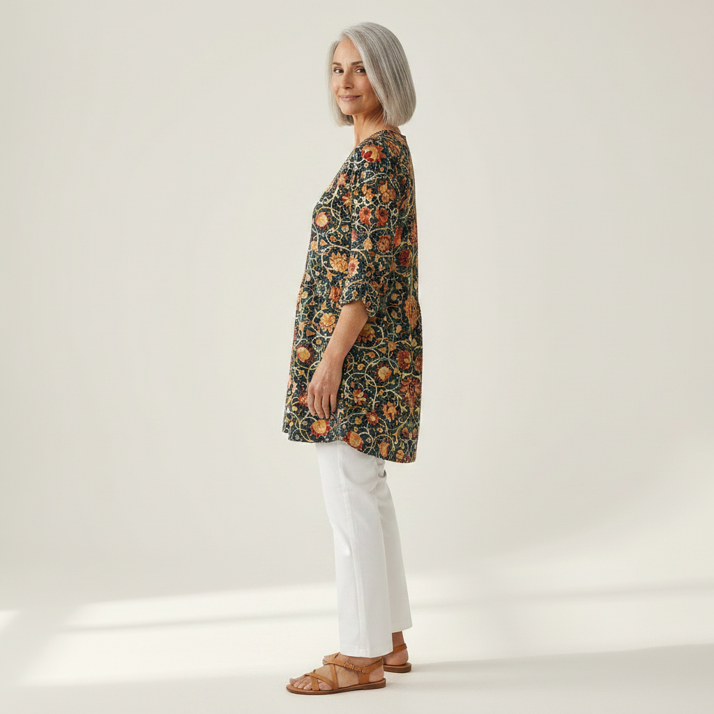 Nadia - Blouse longue imprimée