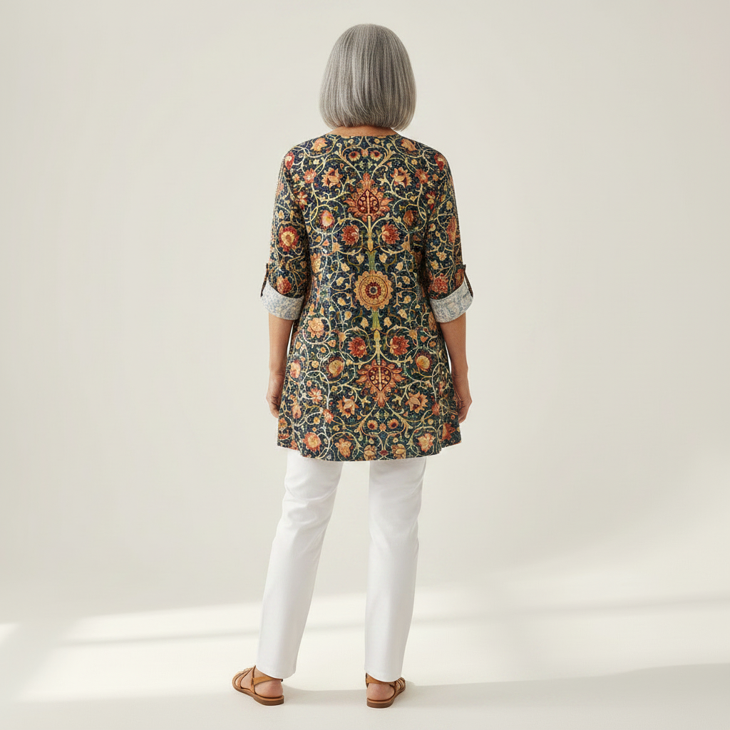 Nadia - Blouse longue imprimée