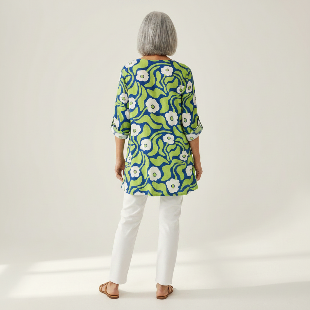 Pénélope - Blouse longue imprimée