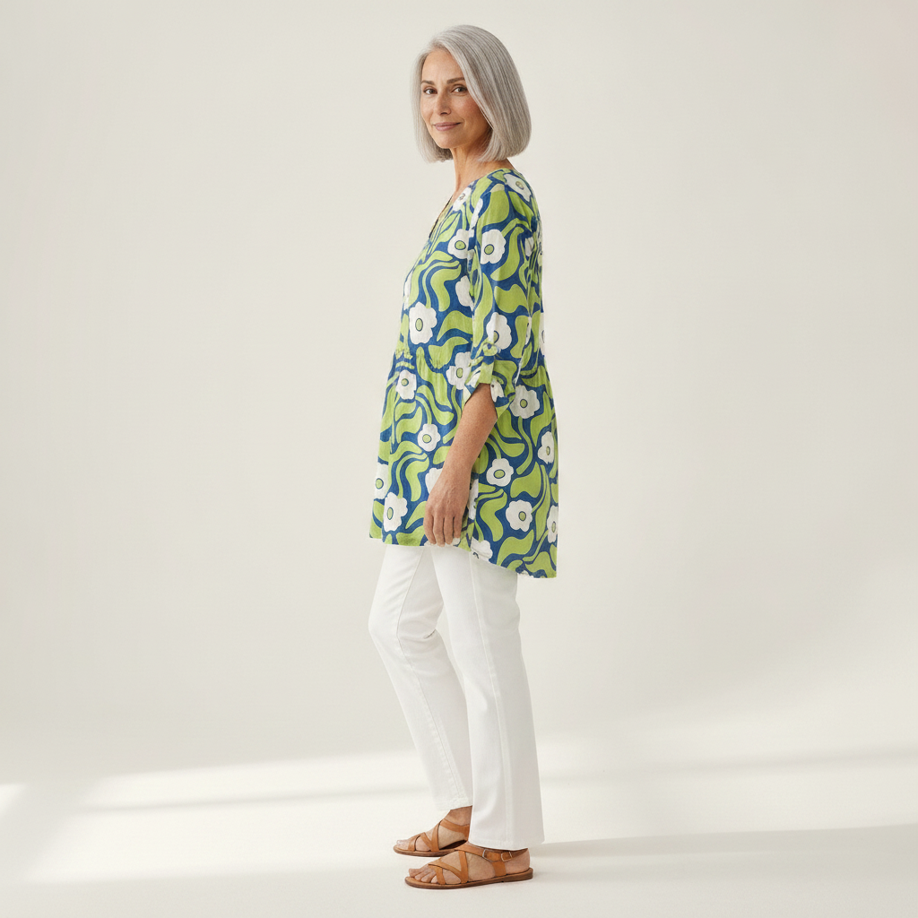 Pénélope - Blouse longue imprimée