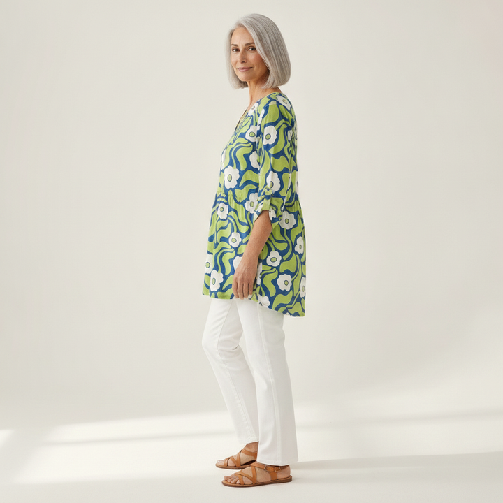 Pénélope - Blouse longue imprimée
