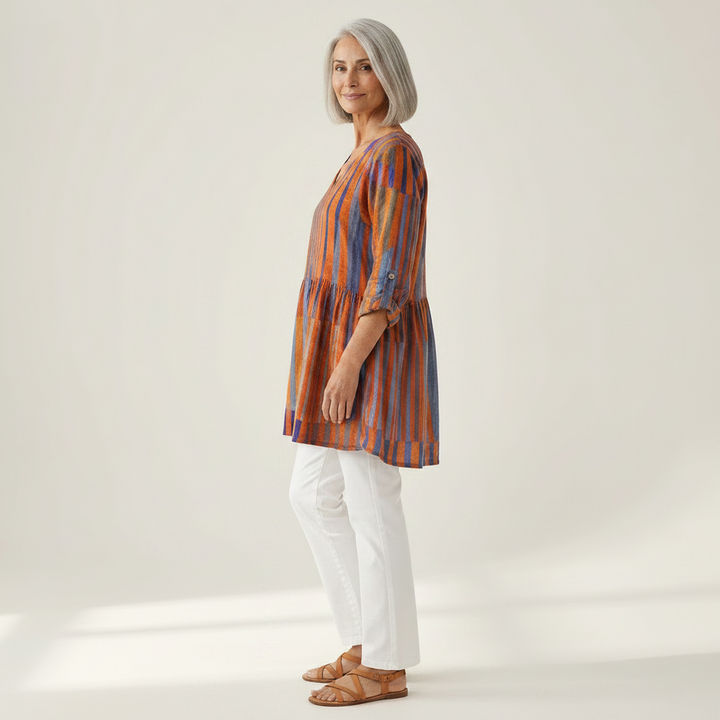 Salomé - Blouse longue imprimée