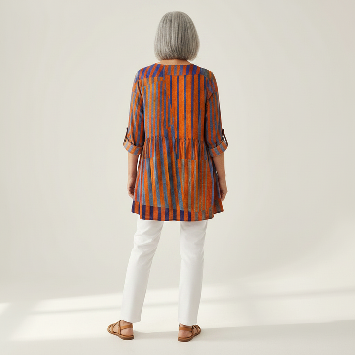 Salomé - Blouse longue imprimée