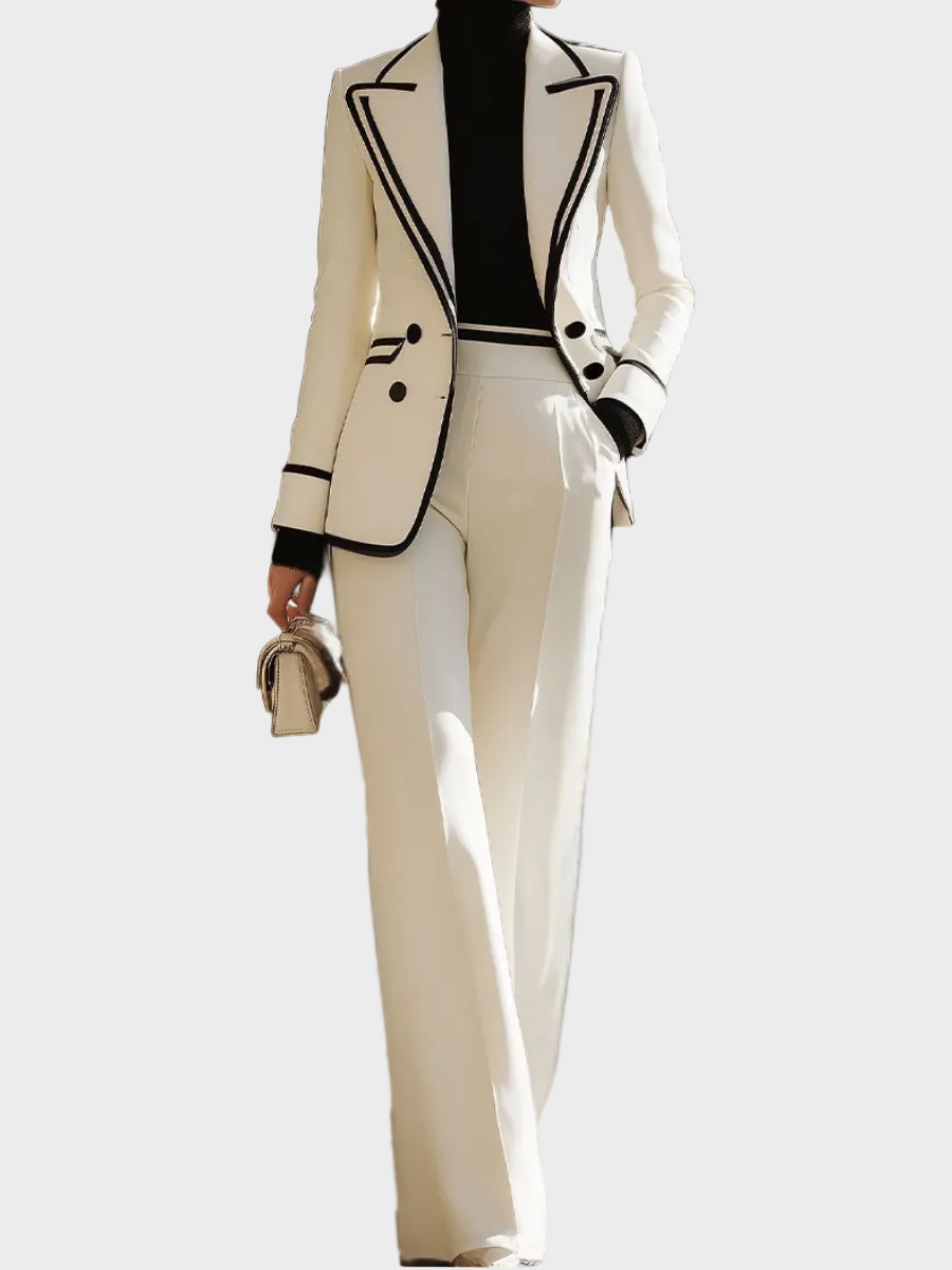 Hélène – ensemble de costume à double boutonnage