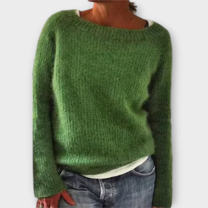 Delphine - Pull uni gris