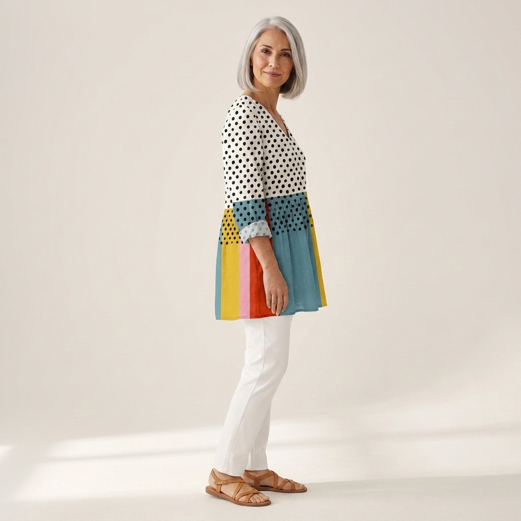 Suzanne - Blouse longue imprimée