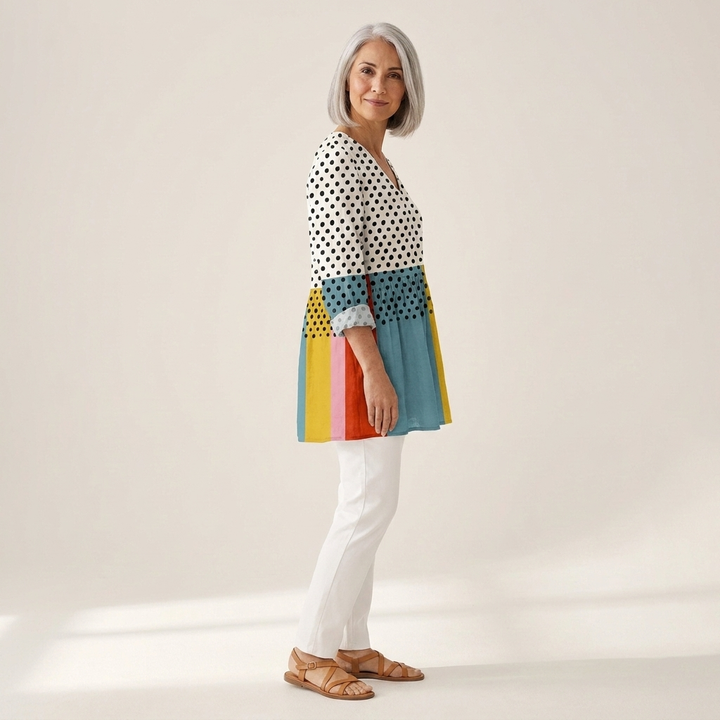 Suzanne - Blouse longue imprimée