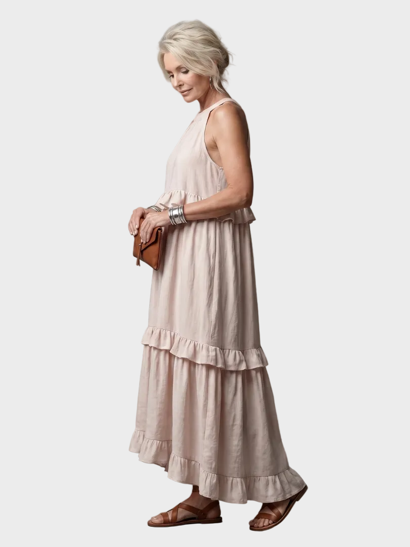 Katia - Robe Maxi avec Halter et Volants