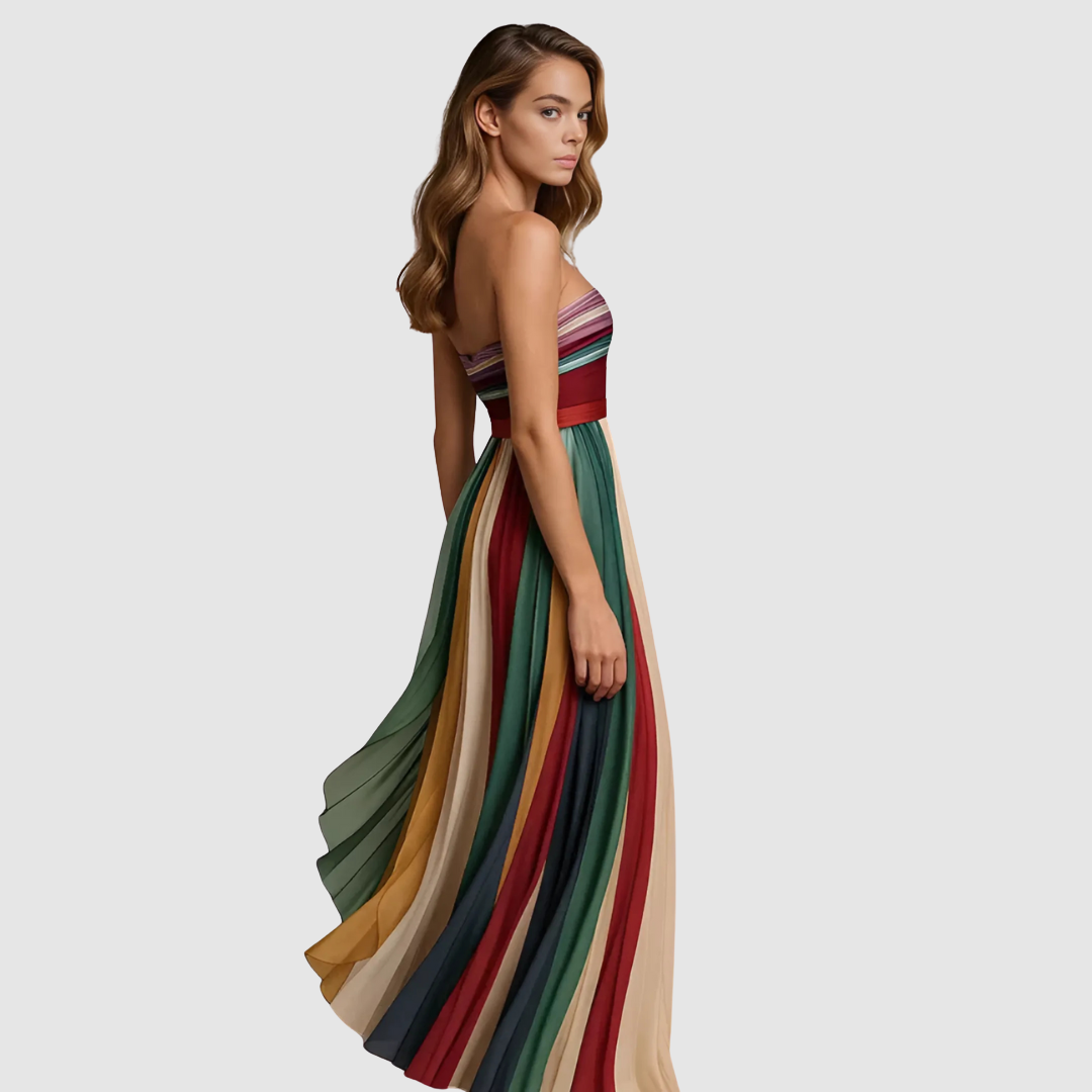 Sára - Robe colorée sans manches