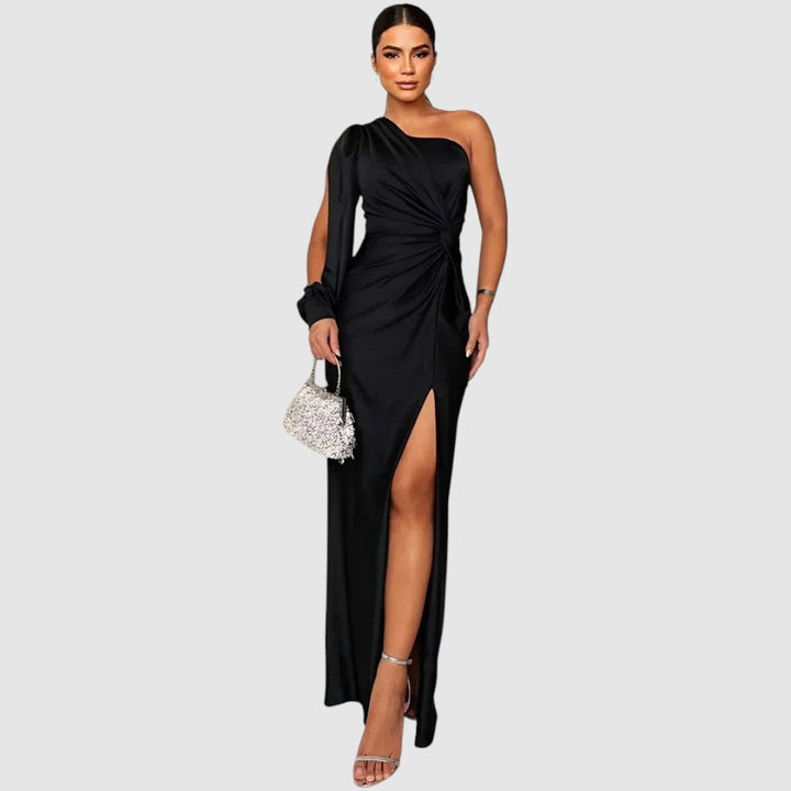 Meda - Robe maxi élégante à une épaule