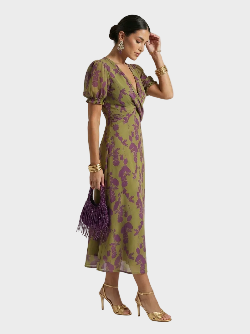 Natalia - Robe Midi Fleurie