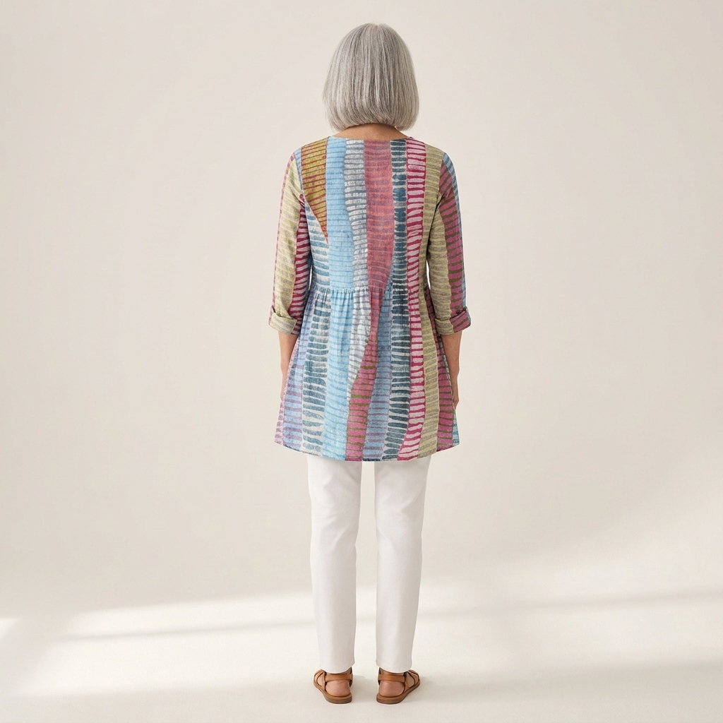 Agnès - Blouse longue imprimée