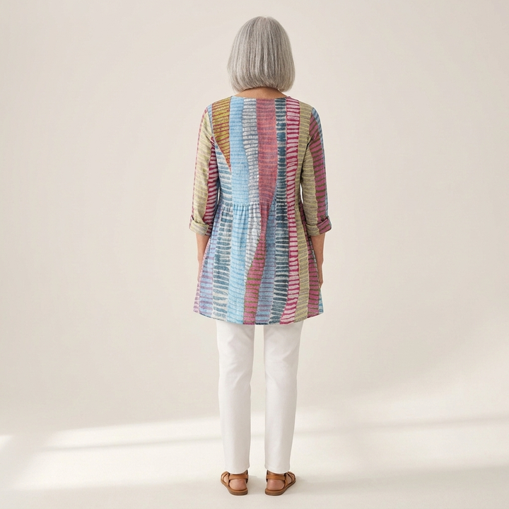 Agnès - Blouse longue imprimée