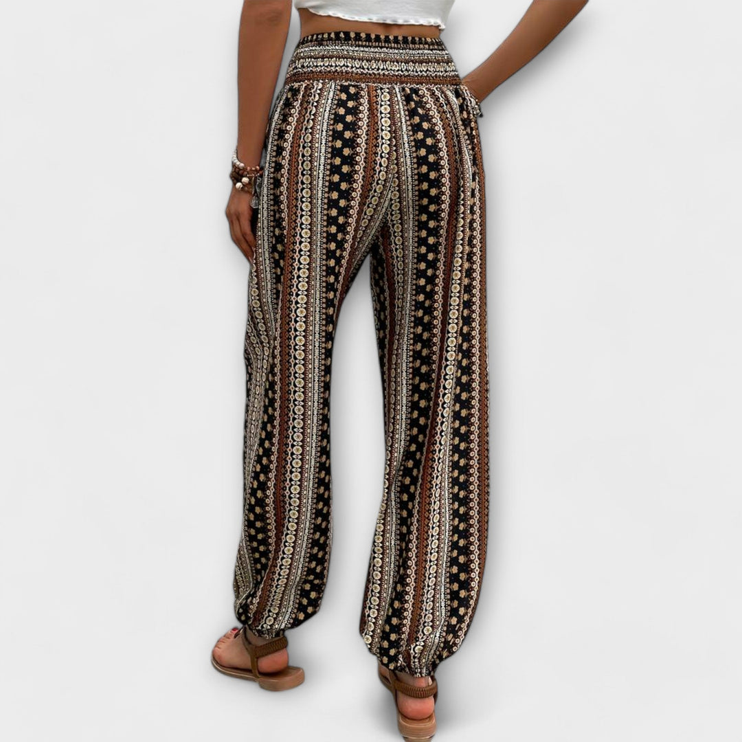Élise | Pantalons avec Graphique Ethnique