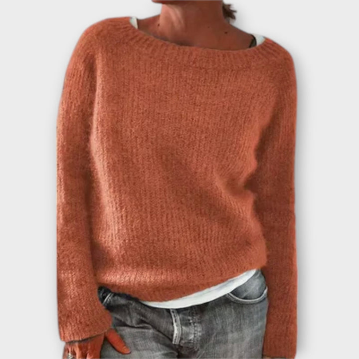 Delphine - Pull uni gris